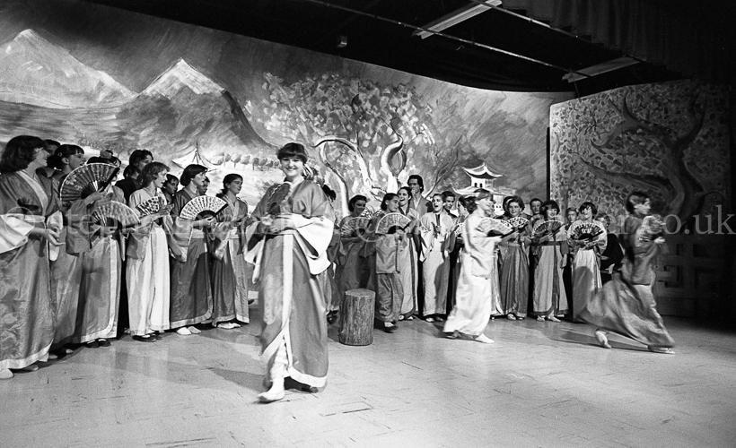 Barrhead High School's production of The Mikado 1977.