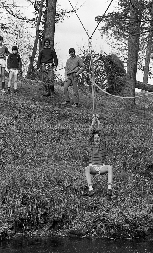 The 1st Barrhead Cubs and Scouts at Peesweep Camp in 1984.